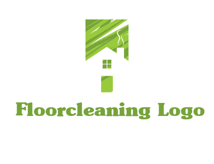 house in a rectangle logo