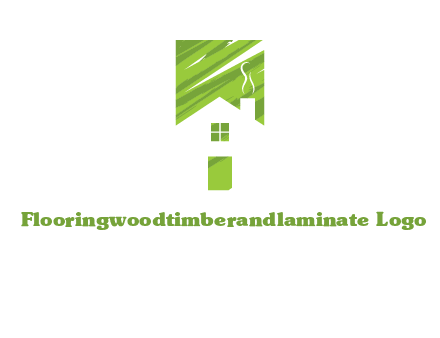 house in a rectangle logo