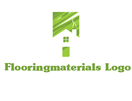 house in a rectangle logo
