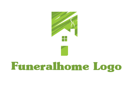 house in a rectangle logo