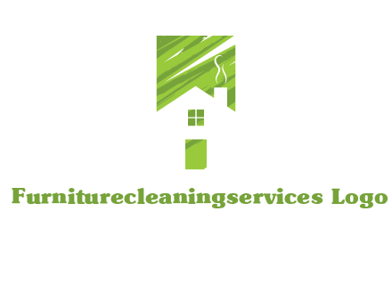 house in a rectangle logo