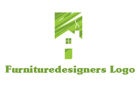 house in a rectangle logo