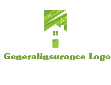 house in a rectangle logo