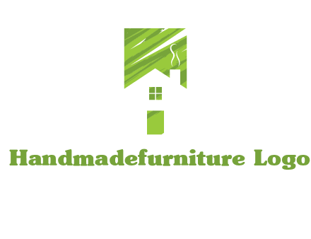 house in a rectangle logo