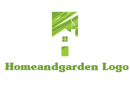 house in a rectangle logo
