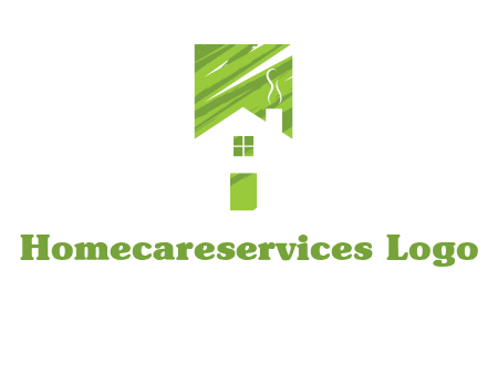 house in a rectangle logo