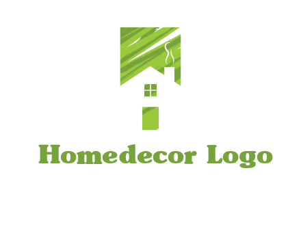 house in a rectangle logo