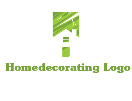 house in a rectangle logo