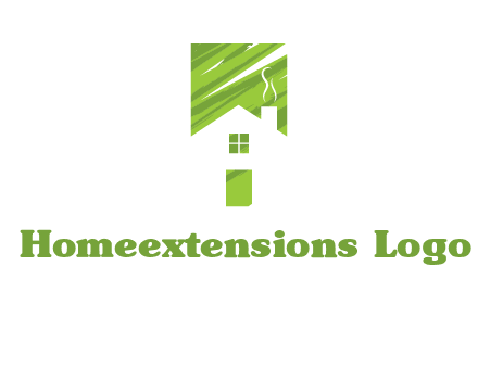 house in a rectangle logo