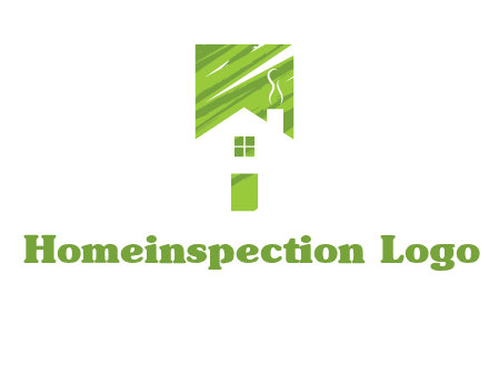 house in a rectangle logo