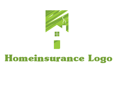 house in a rectangle logo