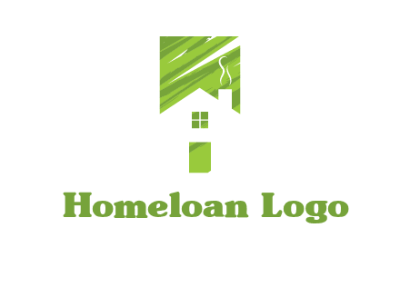 house in a rectangle logo