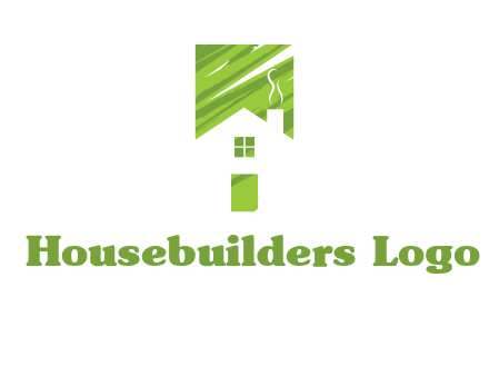 house in a rectangle logo