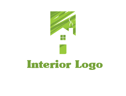 house in a rectangle logo