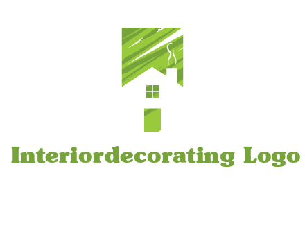 house in a rectangle logo