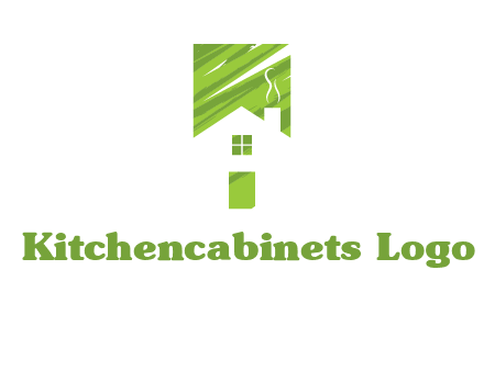 house in a rectangle logo