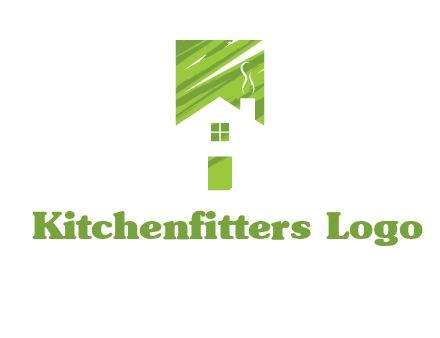 house in a rectangle logo