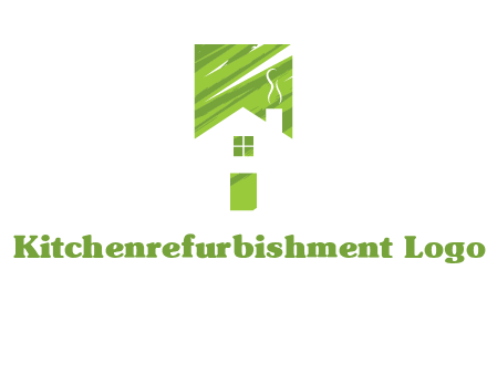 house in a rectangle logo