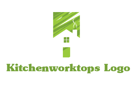 house in a rectangle logo