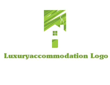 house in a rectangle logo