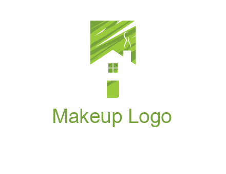 house in a rectangle logo