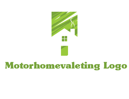 house in a rectangle logo