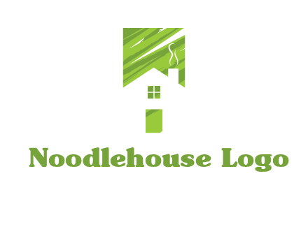 house in a rectangle logo