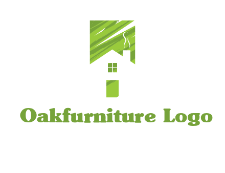 house in a rectangle logo