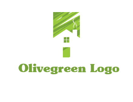 house in a rectangle logo