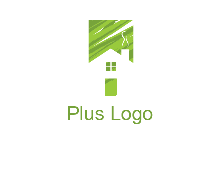 house in a rectangle logo