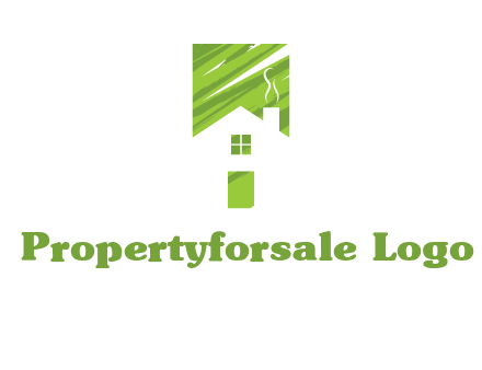 house in a rectangle logo