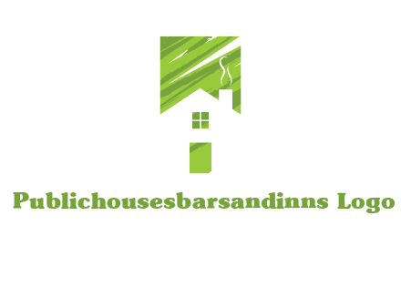 house in a rectangle logo