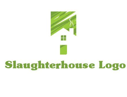 house in a rectangle logo
