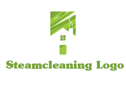 house in a rectangle logo