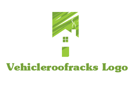 house in a rectangle logo