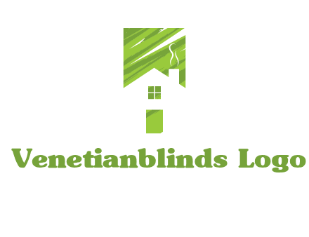 house in a rectangle logo