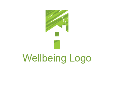 house in a rectangle logo