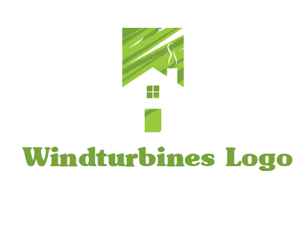 house in a rectangle logo