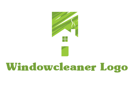 house in a rectangle logo