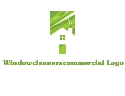 house in a rectangle logo