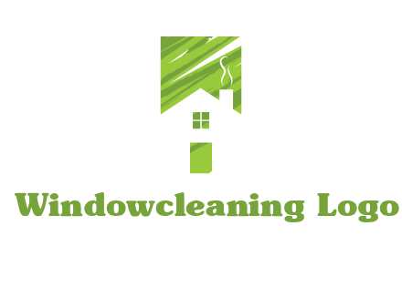 house in a rectangle logo