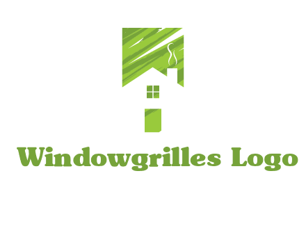 house in a rectangle logo