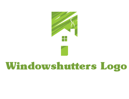 house in a rectangle logo