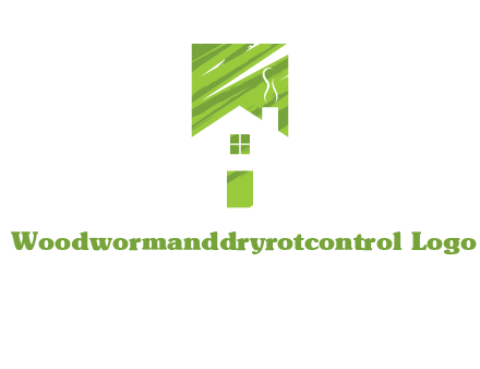 house in a rectangle logo