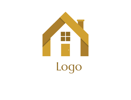 real estate logo showing a house