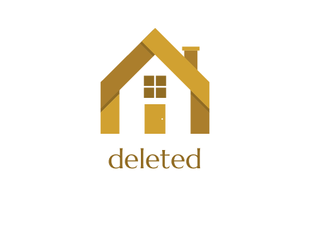real estate logo showing a house