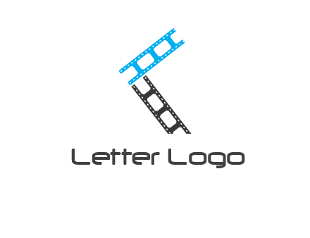letter K with film strips