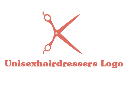 letter K with scissors