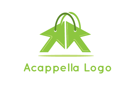 two arrows with bag handle symbol