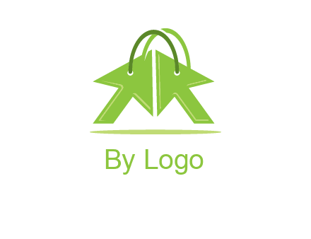 two arrows with bag handle symbol